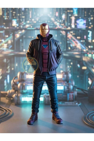 Urban Hero - Deri Ceketli Iron Man (3D Baskı)