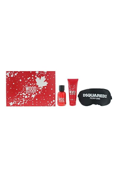 Dsquared Set 2: Red Wood, Apă de toaletă, Pentru femei, 50 ml + Red Wood, Gel...