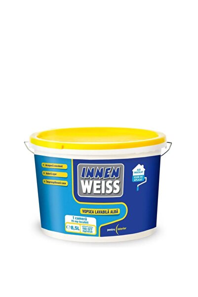INENIMARTJ Vopsea superlavabila pentru interior INNEN WEISS 8.5 L