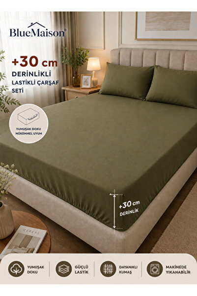BlueMaison Exclusive Cotton Elastic Sheet Set Single/Double
