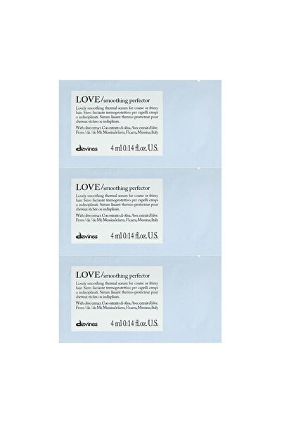Davines Love, Tratament cremă leave-in pentru păr, 12 bucăți, 4 ml