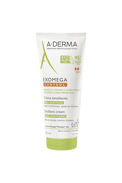 A-DERMA Exomega Control, Emolient, Cremă, Pentru față și corp, 200 ml