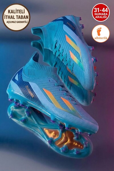 AlbiShoes Ghete de fotbal pentru bărbați, de calitate, importate, cu talpă pe...