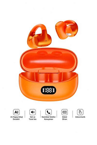 Omaze Klipsli Bluetooth Kulaklık Yapay Zeka Destekli Gerçek Zamanlı Çeviri Gü...