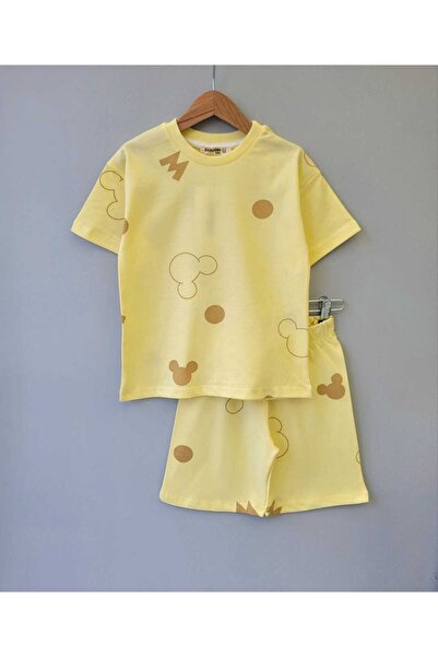 Generic Brand 100% Cotton T-Shirt Shorts Two-Piece Set