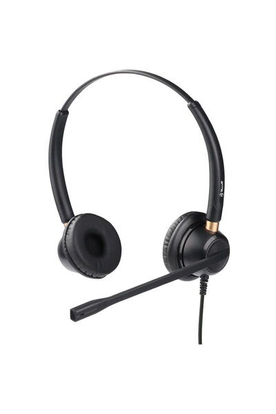 TELLUR Căști cu fir pentru call center Voice 520N, binaurale, USB, Deconectar...