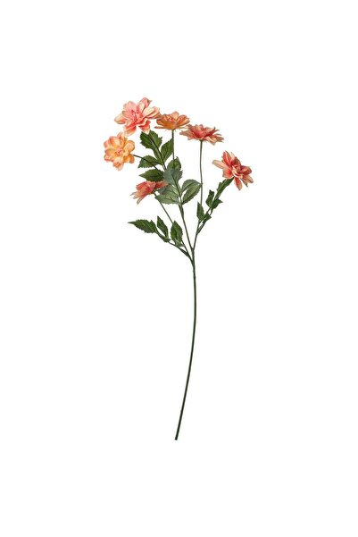 IKEA Artificial Dahlia Stem with Bendable Wire, In/Outdoor, Orange, 66 cm