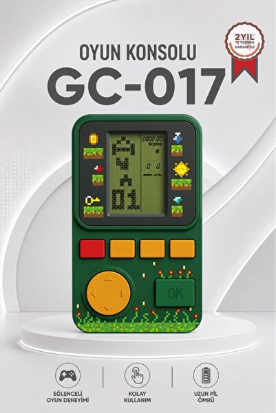 Torima Oyun Kolu Atari Joystick Tetris Gameboy GC017 Yeşil