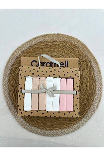 Caramell Patterned Baby Mouth Wipes, Pack of 7