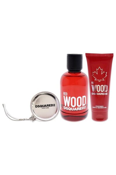 Dsquared Set 2: Red Wood, Apă de toaletă, Pentru femei, 100 ml + Red Wood, Ge...