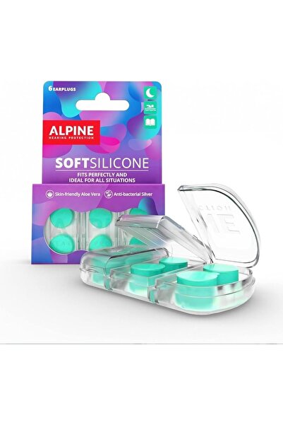 Alpine Silikon Kulak Tıkacı 6’lı 28 dB Ses Azaltıcı Uyku Yüzme Gürültü Önleyici
