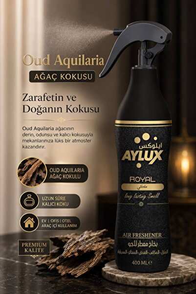 aylux Royal Oda Parfümü Sprey, Hava Ferahlatıcı, Koku Giderici 400ML