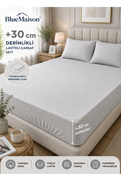 BlueMaison Exclusive Cotton Elastic Sheet Set Single/Double
