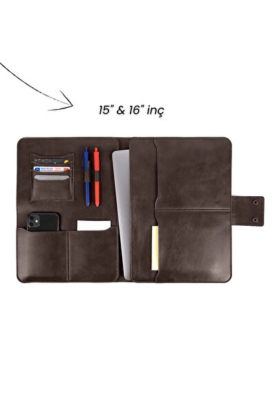 Organizer Tablet Kılıfı 15" İnç iPad Pro & iPad Air Evrak Çantası