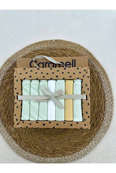 Caramell Patterned Baby Mouth Wipes, Pack of 7