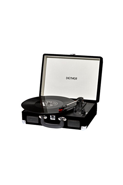 Denver VPL-120 пикап, USB, с вградени високоговорители, черен