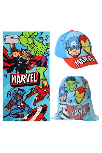 Cerda Σετ Marvel Avengers: πετσέτα + τσάντα + καπέλο