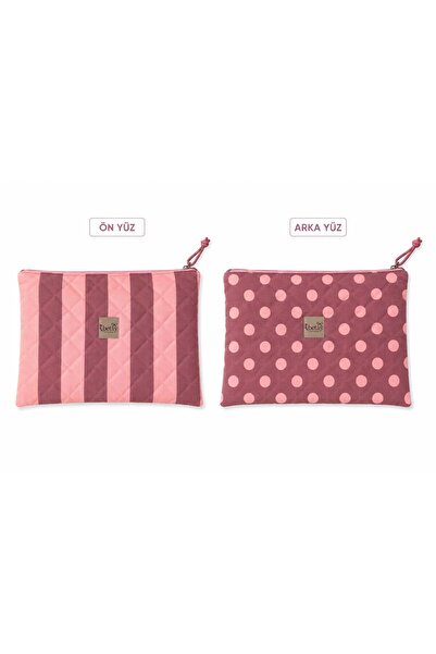 Betay Studio Betay Kapitone Fermuarlı Laptop Bilgisayar Kılıfı 29x39cm