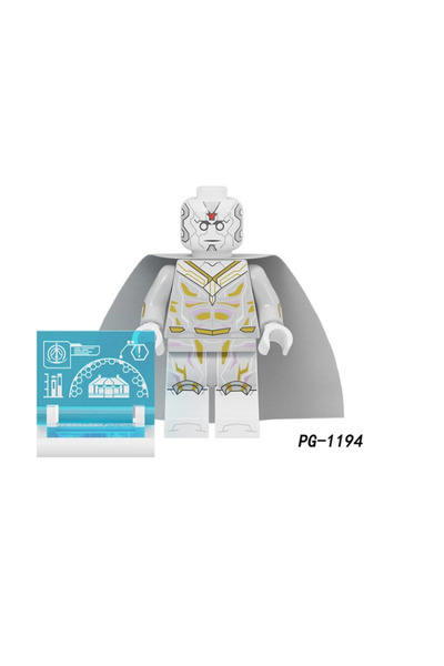 yamanS White Vision Wanda&Vision Figür Yapı Blok Süper Kahraman Oyuncak