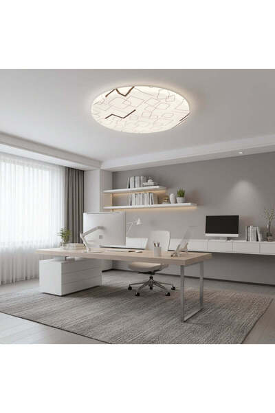 Alessandro DESIGN Plafonieră LED 35 cm, 31W, 3000K / 4000K / 6000K, Alb, Meta...