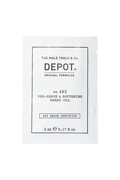 DEPOT , 400 Shave Specifics Nr. 403, Piper negru proaspăt, Emollient, Ulei pr...