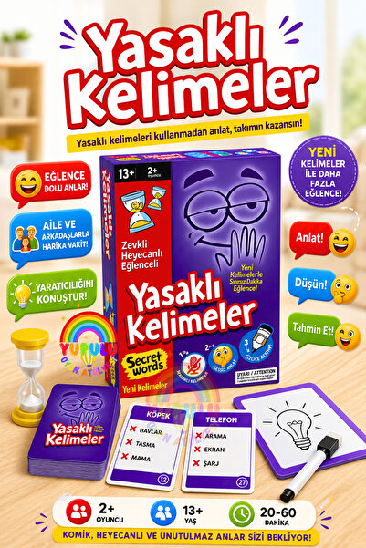 YUPULU Yasaklı Kelimeler - Tabu - Secret Words - Eğlenceli ve Zeka Geliştiric...