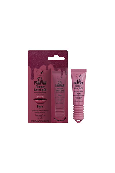 Dr. PAWPAW Glimmer Glaze, Ulei de buze iluminator și hidratant, Prună, 10 ml