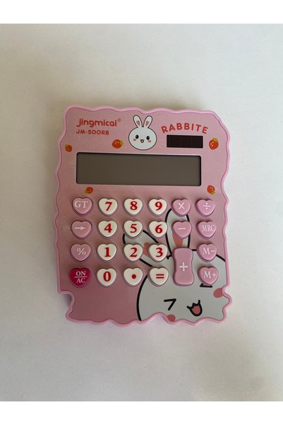 Sakura Konsept Butik Kawaii Çilek Bunny Hesap Makinesi Sevimli Tavşan