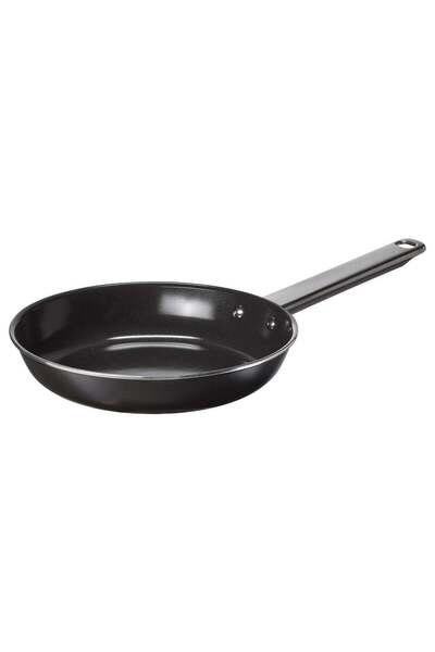 IKEA Frying Pan 20 cm Aluminium Ceramic Non-Stick Stainless Steel Handle Blac...
