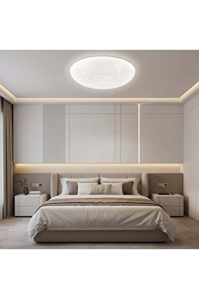 Alessandro DESIGN Plafonieră LED 35 cm, 31W, 3000K / 4000K / 6000K, Alb, Meta...