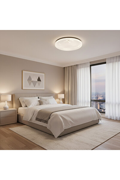 Alessandro DESIGN Plafonieră LED 35 cm, 31W, 3000K / 4000K / 6000K, Alb, Meta...