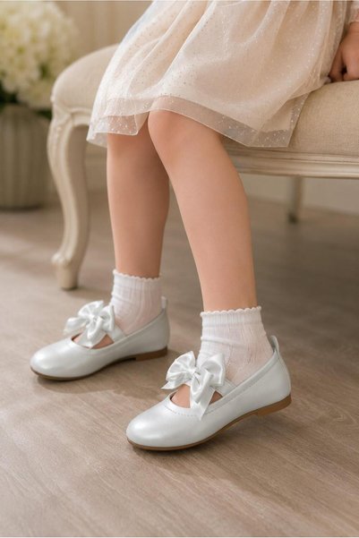 BYŞ Moda TARÇIN PTK/FLT 125 Balerini pentru fete cu panglici