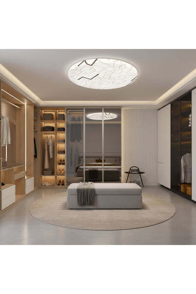 Alessandro DESIGN Plafonieră LED 23 cm, 22W, 3000K / 4000K / 6000K, Alb, Meta...