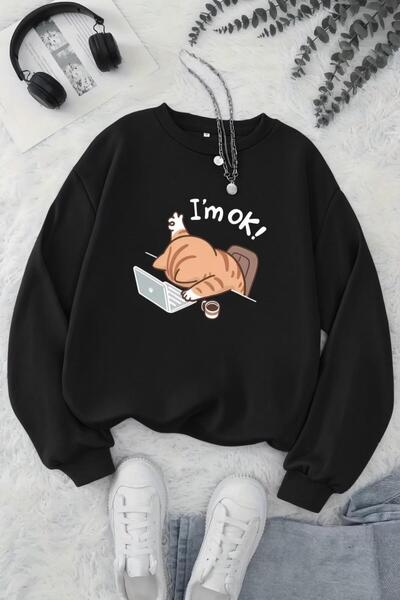 Oksit BS Zbogom, umorna mačka, majica s printom, unisex, dvonitna rasterska m...