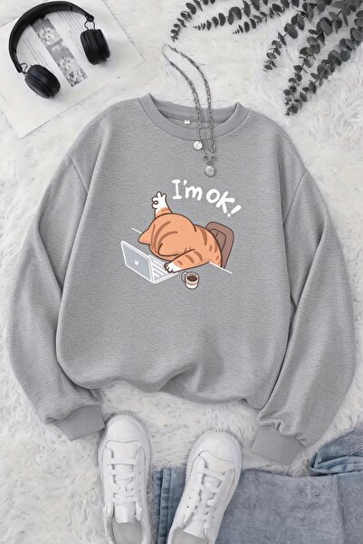 Oksit BS Zbogom, umorna mačka, majica s printom, unisex, dvonitna rasterska m...