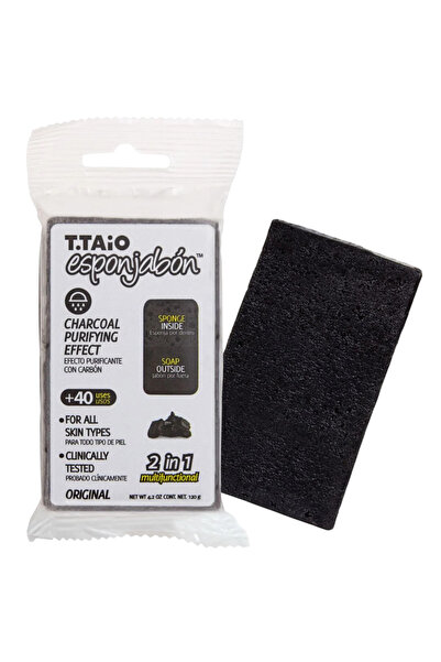 Esponjabon , Esponjabon, Charcoal, Purifying, Soap & Sponge 2-In-1, For Face,...