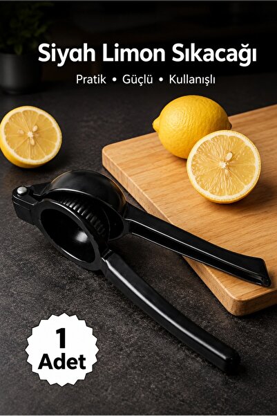 Monteor Manual Lemon Squeezer Black Hand Press Citrus Juicer (1 Piece)