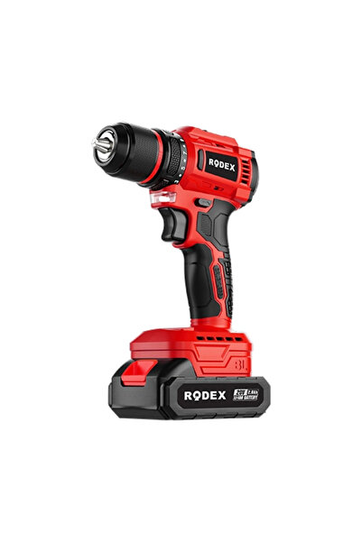 Rodex 20V Akülü Matkap 10mm 45Nm 2 Vites 0-400/0-1400 RPM 2x2.0Ah Li-Ion BMC Çantalı