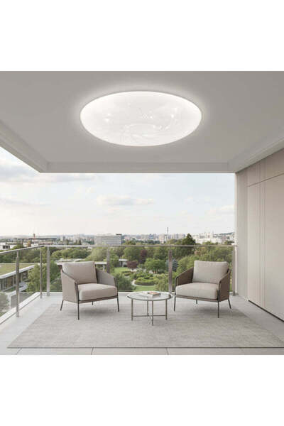 Alessandro DESIGN Plafonieră LED Flux 23 cm, 22W, 3000K / 4000K / 6000K, Alb,...