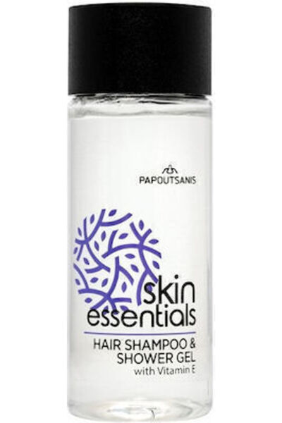 Papoutsanis Ξενοδοχειακό Αφρόλουτρο & Σαμπουάν Skin Essentials 33 ml σε συσκε...