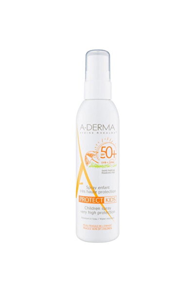A-DERMA Protejează copiii, Fără parfum, Protecție, Spray de protecție solară,...