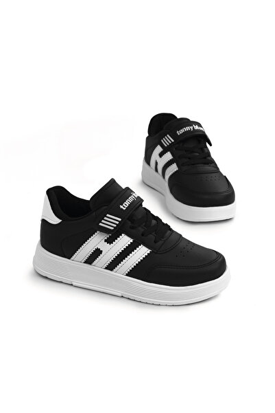 Tonny Black Children's Unisex Black and White Comfortable Fit Flat Light Sole...