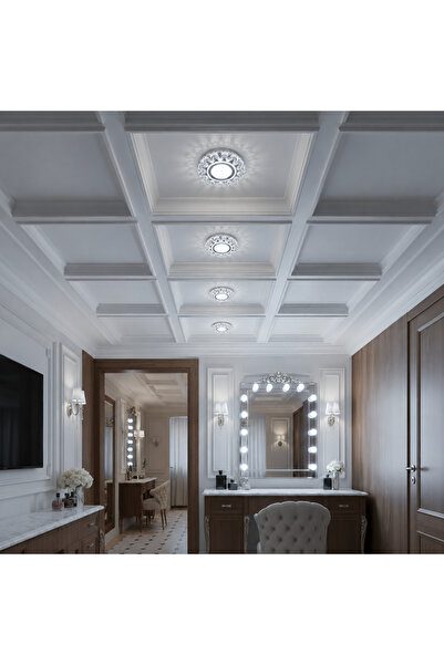 Alessandro DESIGN Spot LED ORBITA, 5W, Rotund, Lumina Rece + RGB, Alb, Rasina...