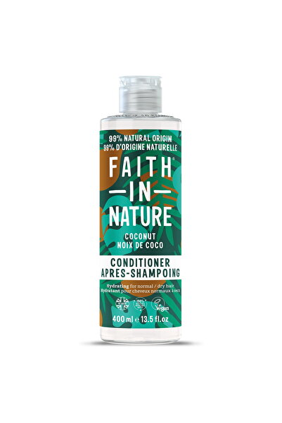 Faith In Nature Condiment de păr cu cocos, hidratant și emolient, 400 ml