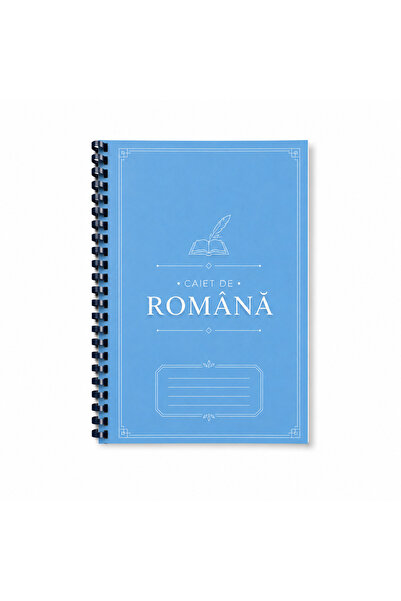 OEM Romanian Language Notebook A4 – 100 Pages, Spiral-Bound