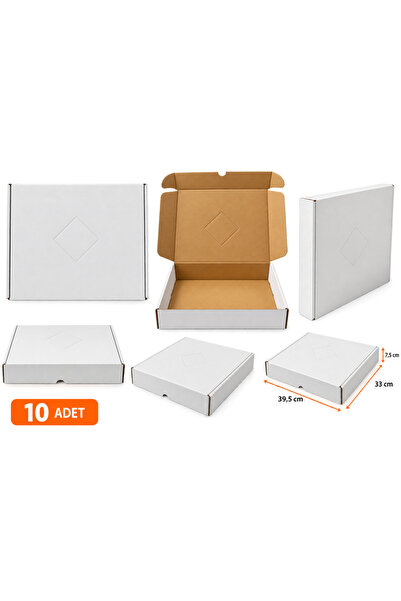 33 x 39,5 x 7,5 cm 10'lu Kilitli E-Ticaret Kutusu – Kargo, İnternet ve Hediye Kutusu