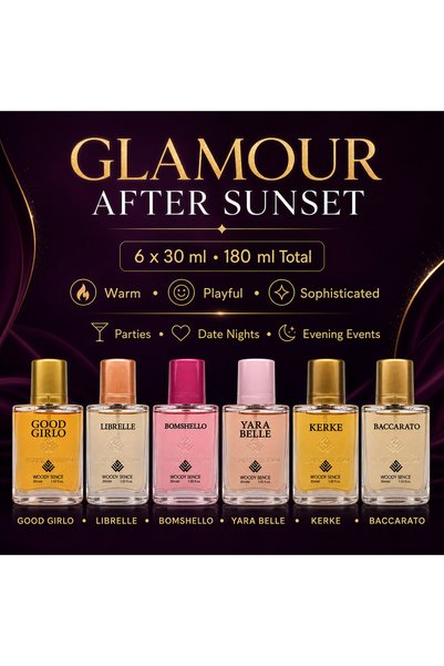 Woody Sence After Dark Women's Perfume Gift Set, 6 x 30 ml