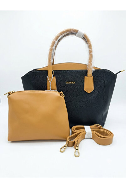 Matris VERNIKA Women’s 2-Piece PU Leather Tote & Crossbody Bag Set - 24x40 cm