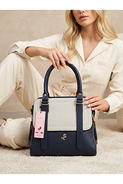 Miami Polo Club Original Women's Gold Detailed Hand and Shoulder Bag (Long St...