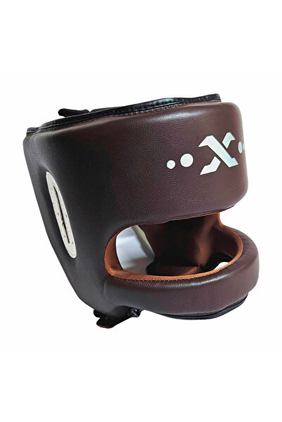 Excalibur Carbon Nose Protection Closed Boxing Training Helmet Brown L